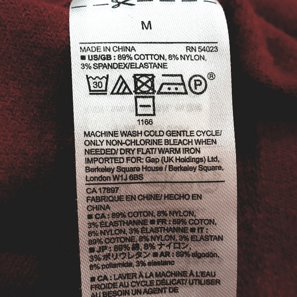 GAP Maroon sweater size M - Picture 8 of 13